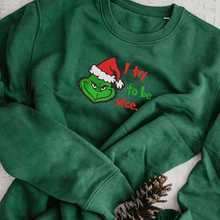 Load image into Gallery viewer, Personalized Embroidered Christmas The G-r-i-n-c-h Hoodie Sweatshirt T-Shirt
