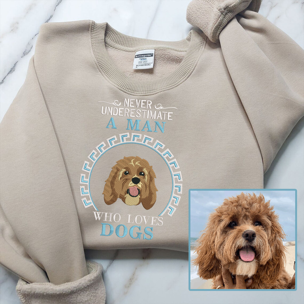Personalized Embroidered Never Underestimate A Man/Woman Who Loves Pet Dog Cat Hoodie Sweatshirt T-Shirt