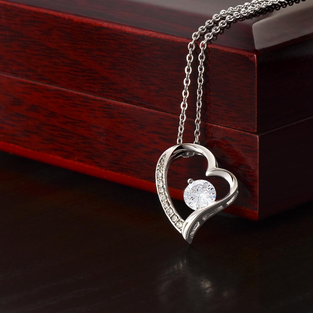 Personalized Mom I Love You Forever Love Necklace