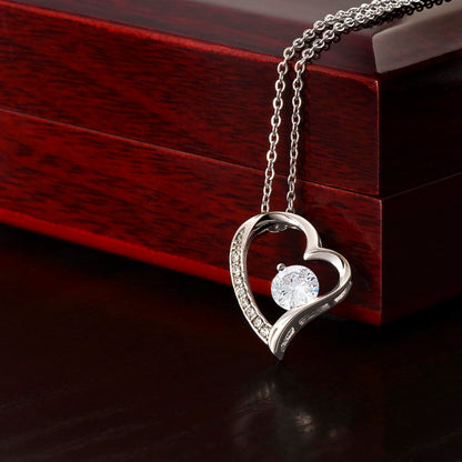 Personalized Mom I Love You Forever Love Necklace