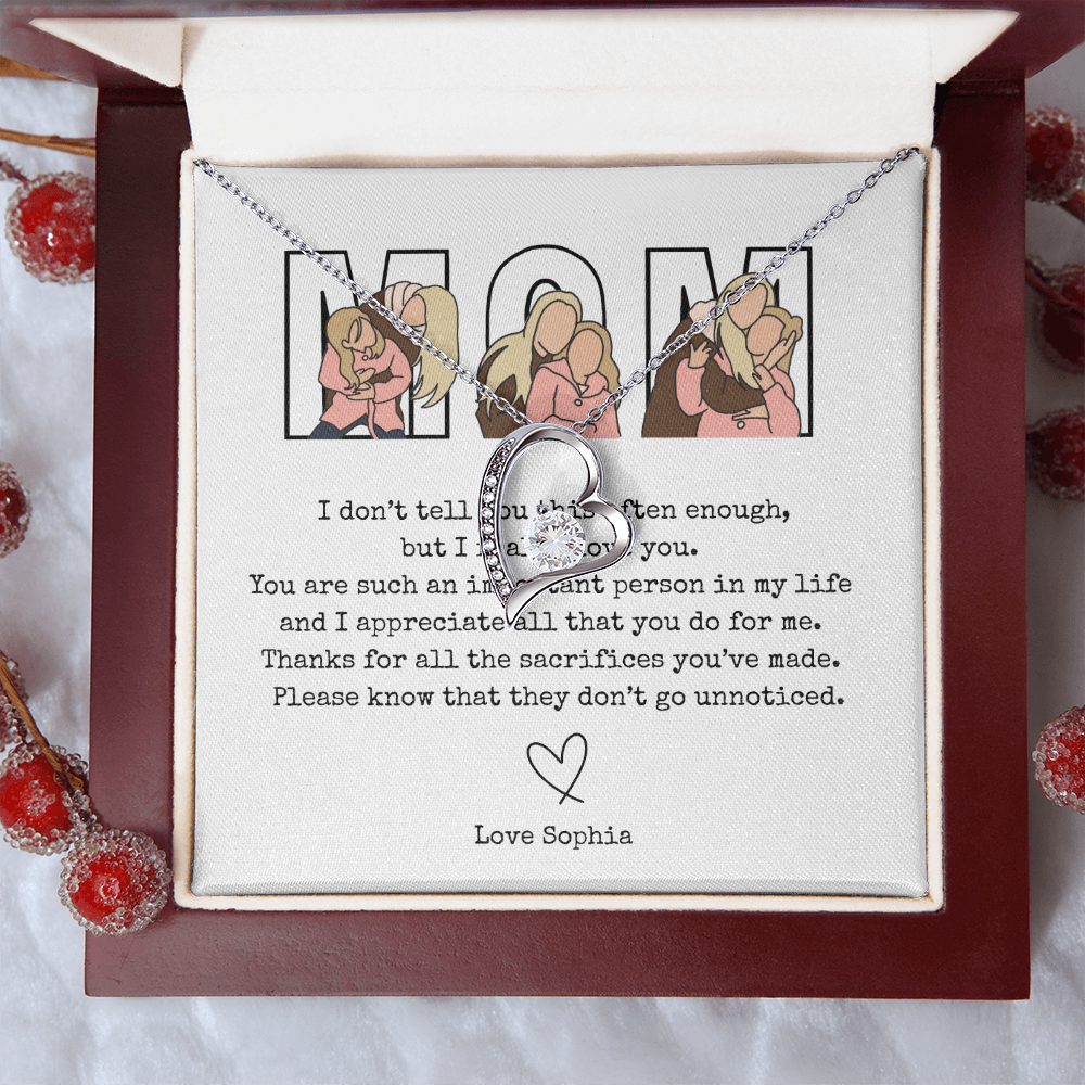 Personalized Mom Forever Love Necklace