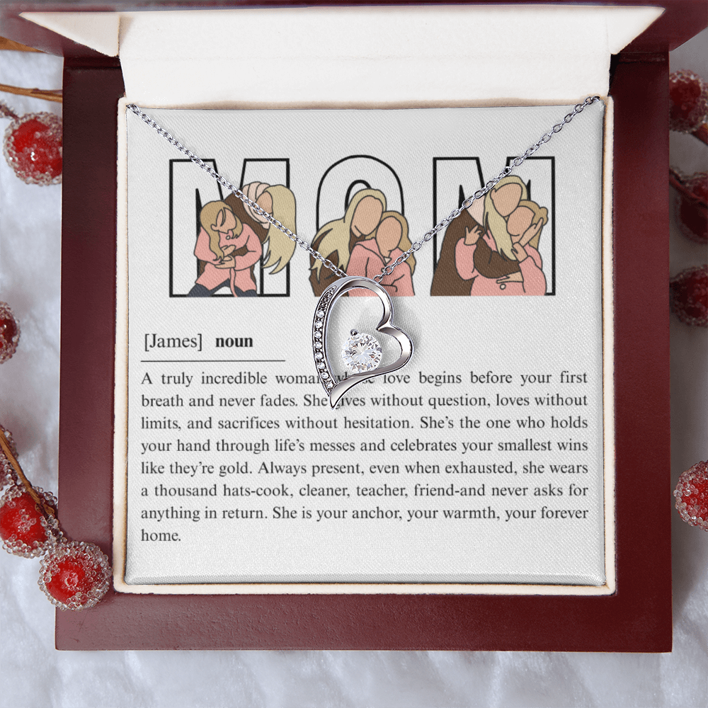 Personalized Mom Forever Love Necklace