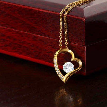 Personalized Mom I Love You Forever Love Necklace
