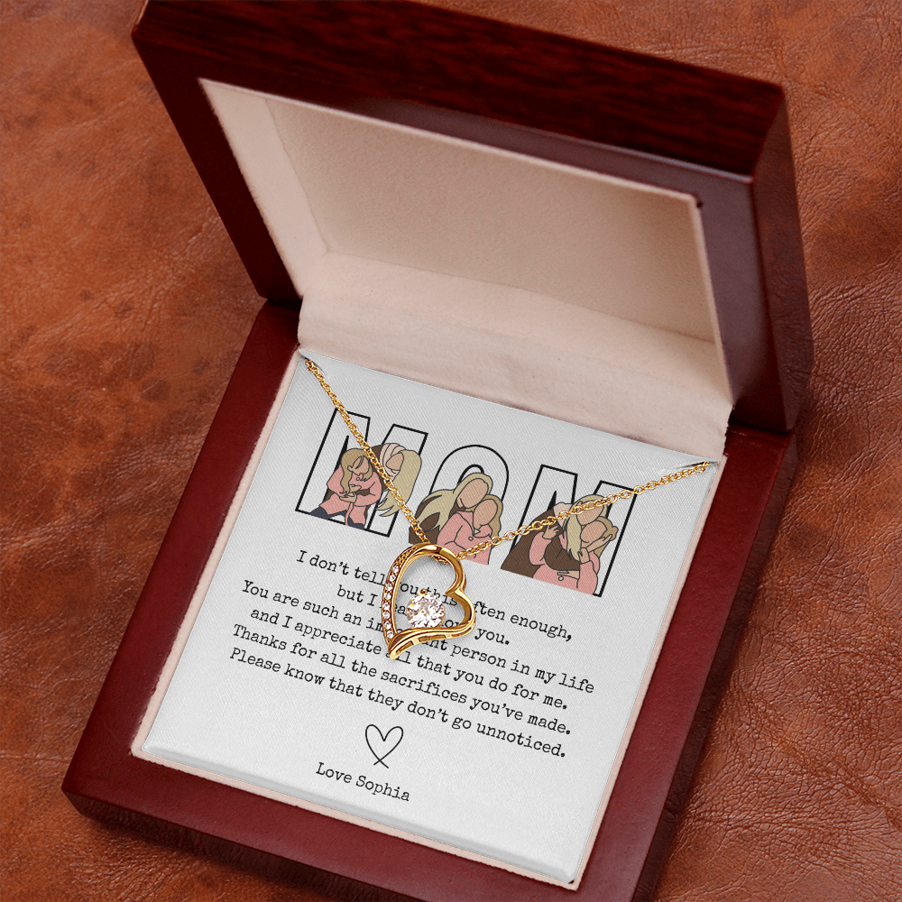 Personalized Mom Forever Love Necklace