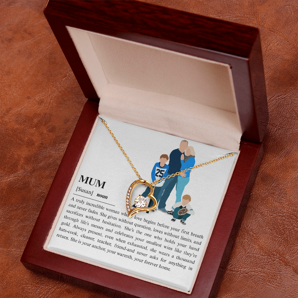 Personalized Mum Forever Love Necklace