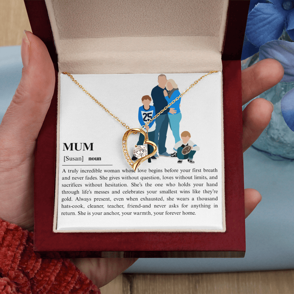Personalized Mum Forever Love Necklace