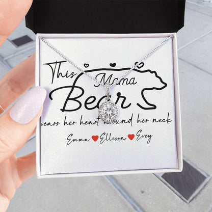 Personalized Mama Bear Eternal Hope Necklace