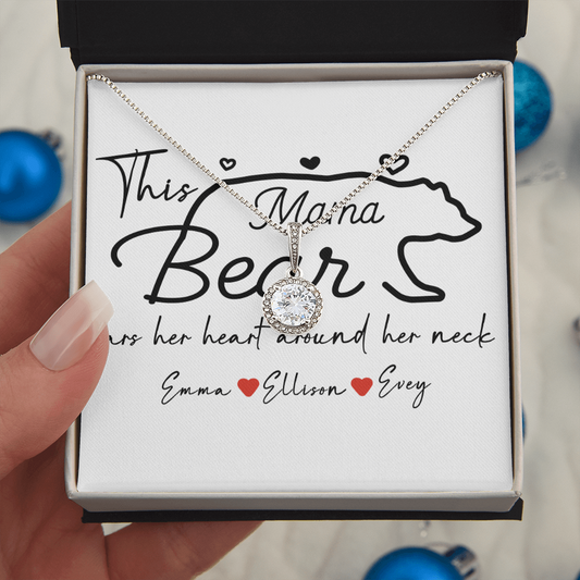 Personalized Mama Bear Eternal Hope Necklace