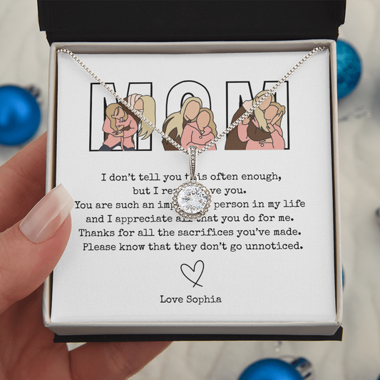 Personalized Mom Eternal Hope Necklace