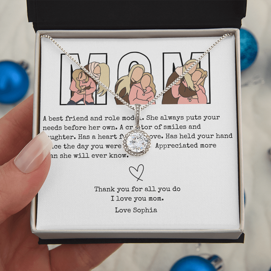 Personalized Mom Eternal Hope Necklace