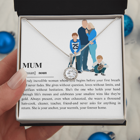 Personalized Mum Eternal Hope Necklace
