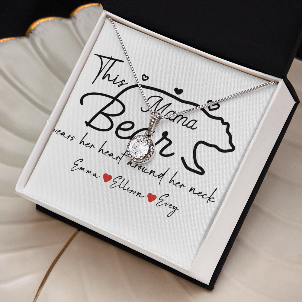 Personalized Mama Bear Eternal Hope Necklace