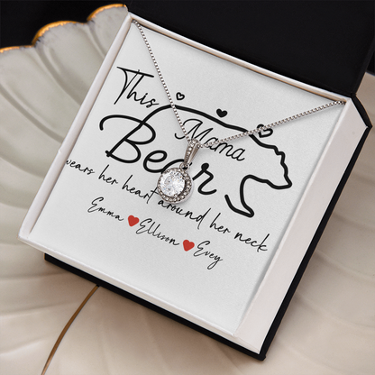Personalized Mama Bear Eternal Hope Necklace