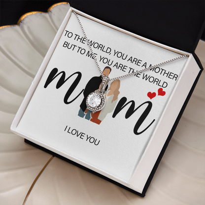 Personalized Mom I Love You Eternal Hope Necklace