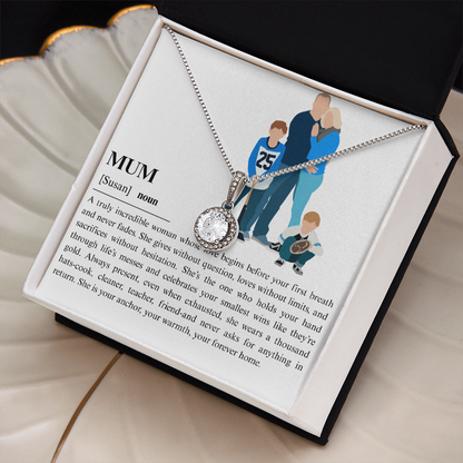 Personalized Mum Eternal Hope Necklace