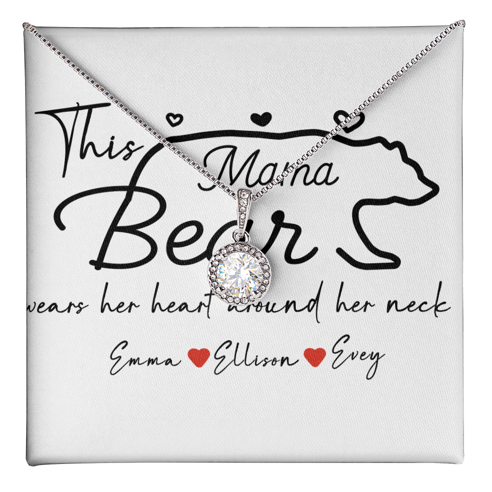Personalized Mama Bear Eternal Hope Necklace