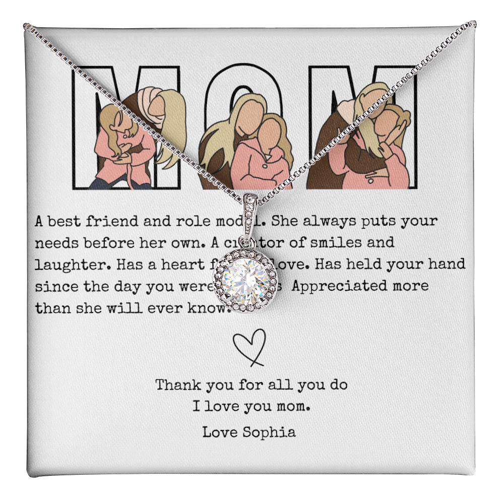 Personalized Mom Eternal Hope Necklace