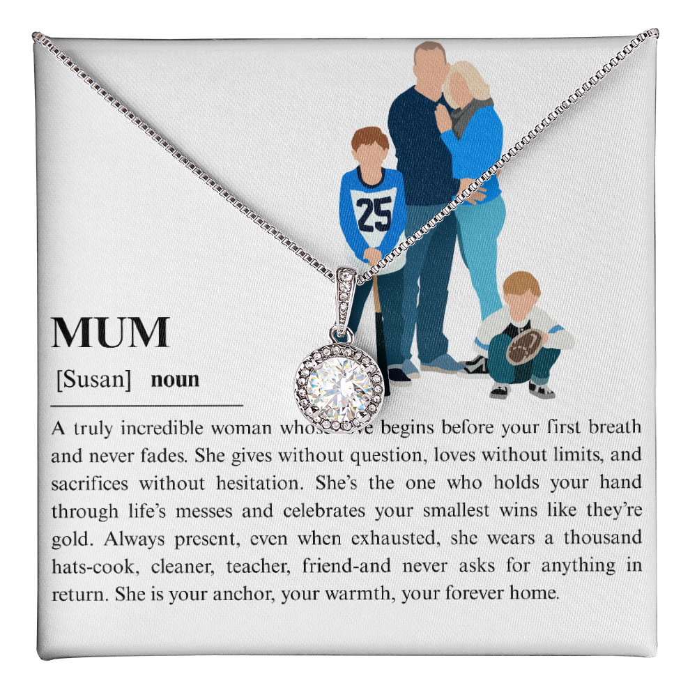 Personalized Mum Eternal Hope Necklace