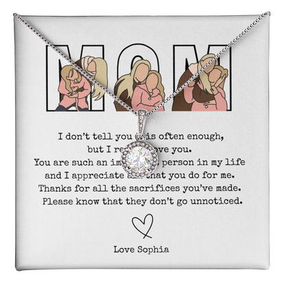 Personalized Mom Eternal Hope Necklace