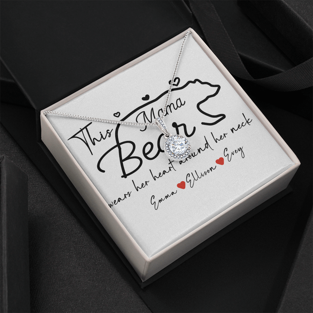 Personalized Mama Bear Eternal Hope Necklace