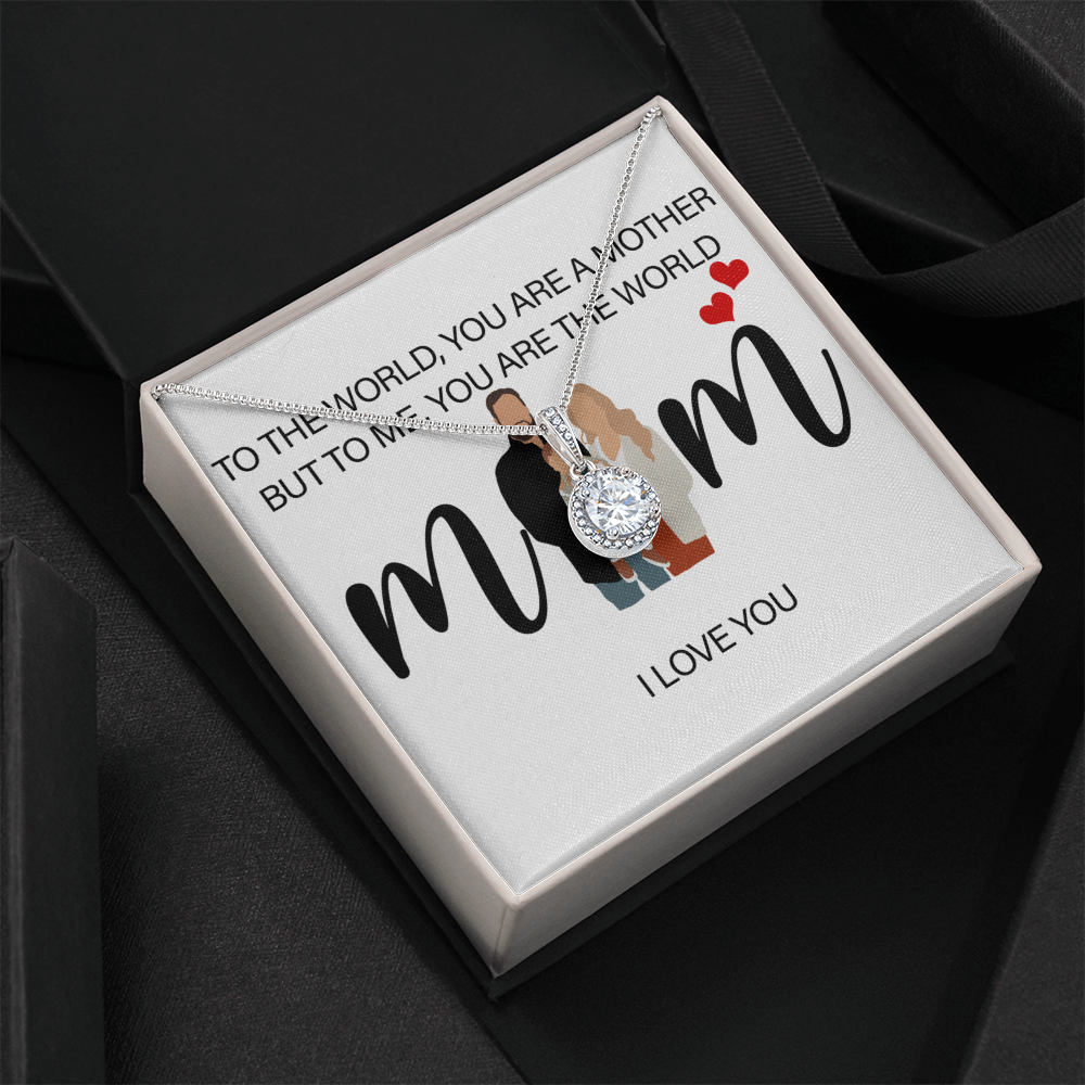 Personalized Mom I Love You Eternal Hope Necklace
