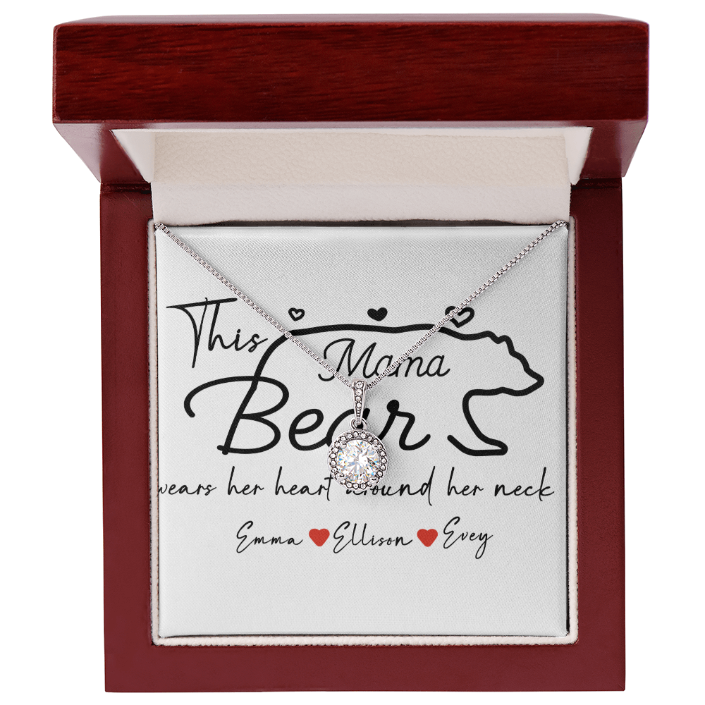 Personalized Mama Bear Eternal Hope Necklace