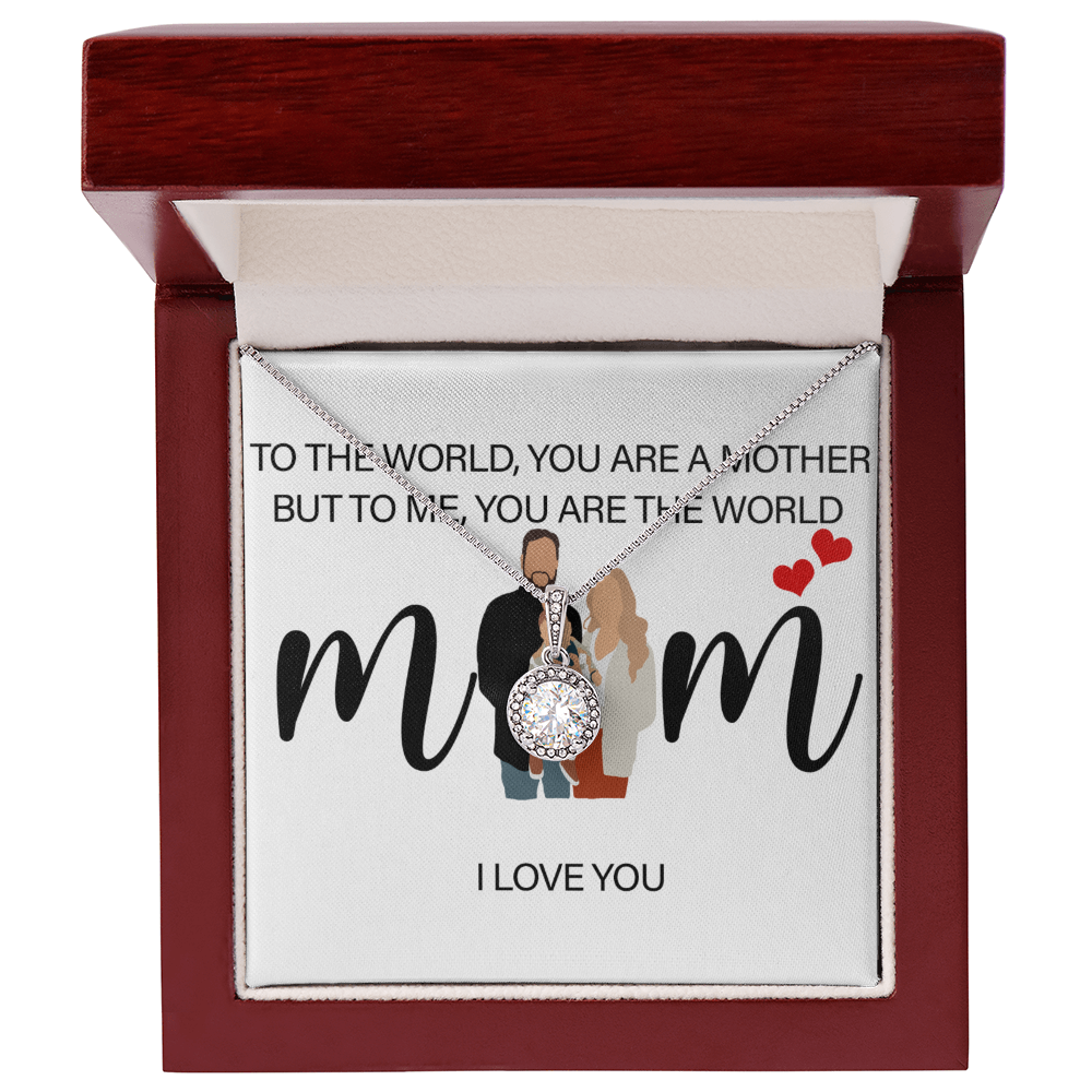 Personalized Mom I Love You Eternal Hope Necklace