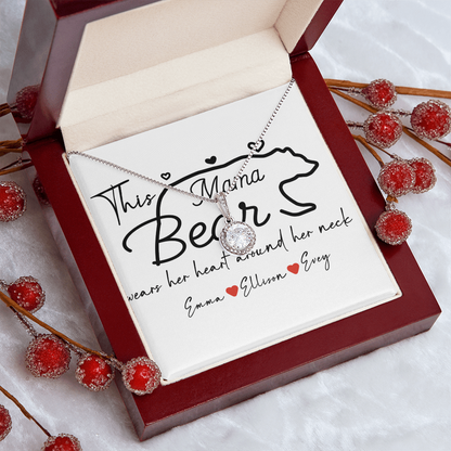 Personalized Mama Bear Eternal Hope Necklace