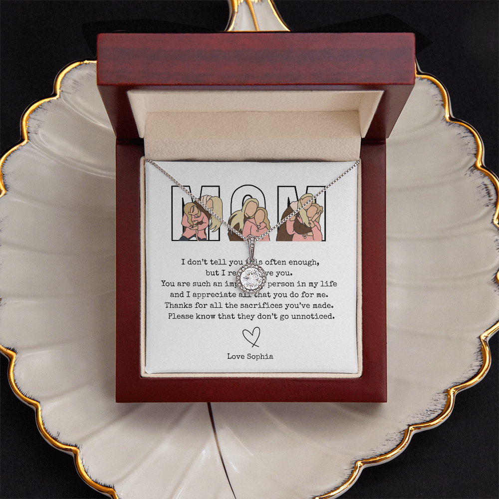 Personalized Mom Eternal Hope Necklace