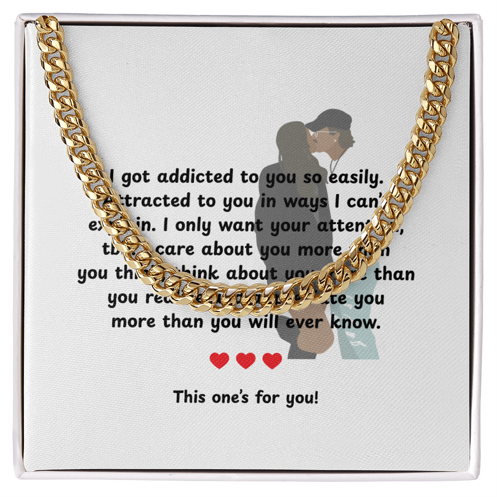 Personalized My Love Cuban Link Chain