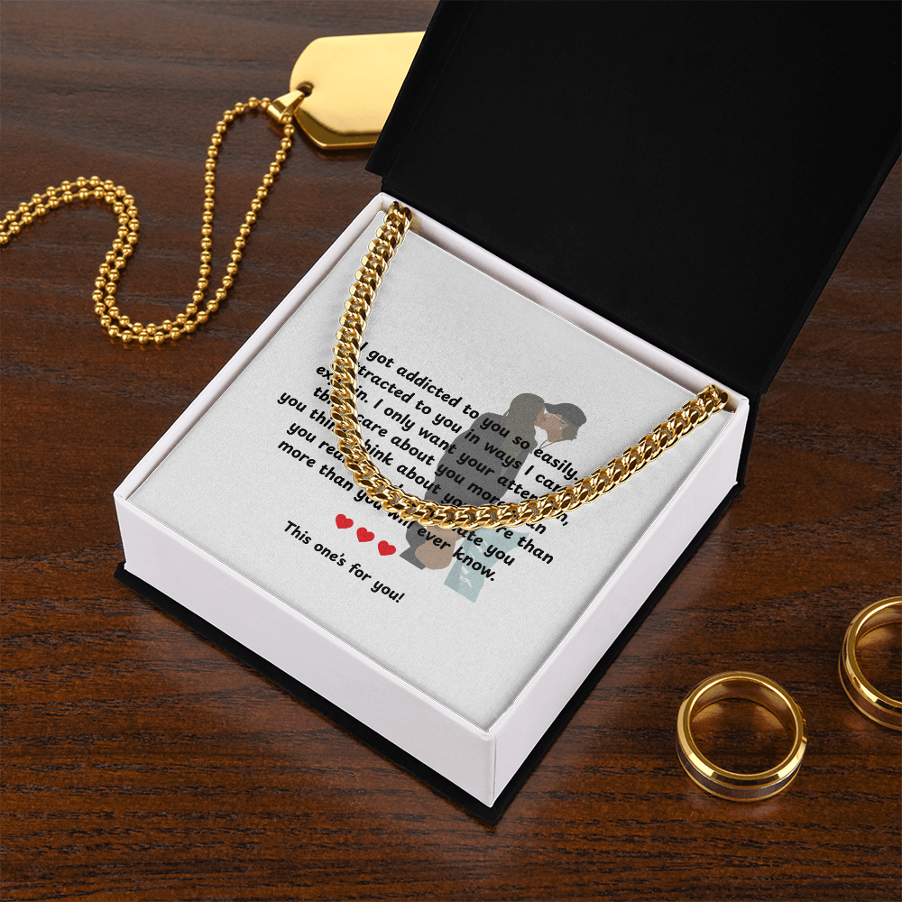 Personalized My Love Cuban Link Chain
