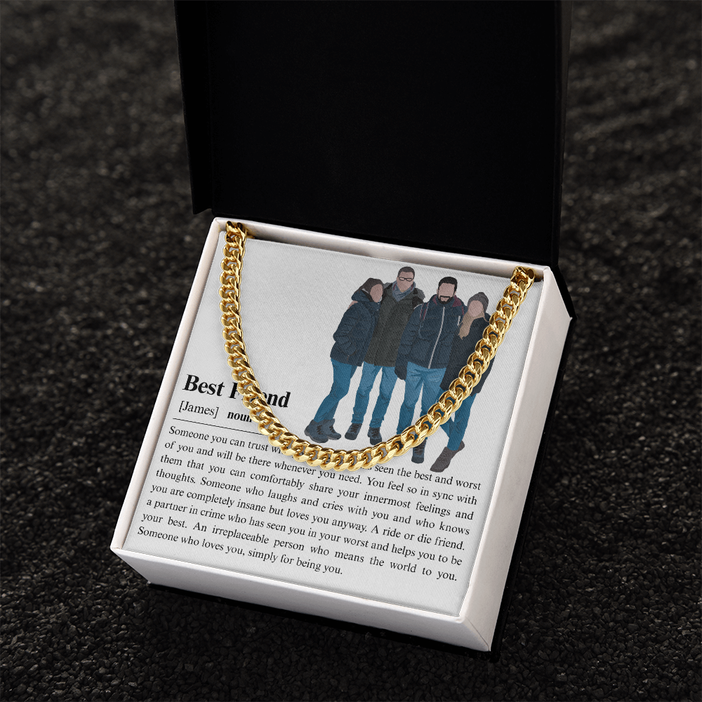 Personalized Best Friend Cuban Link Chain