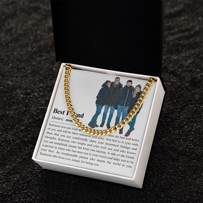 Personalized Best Friend Cuban Link Chain