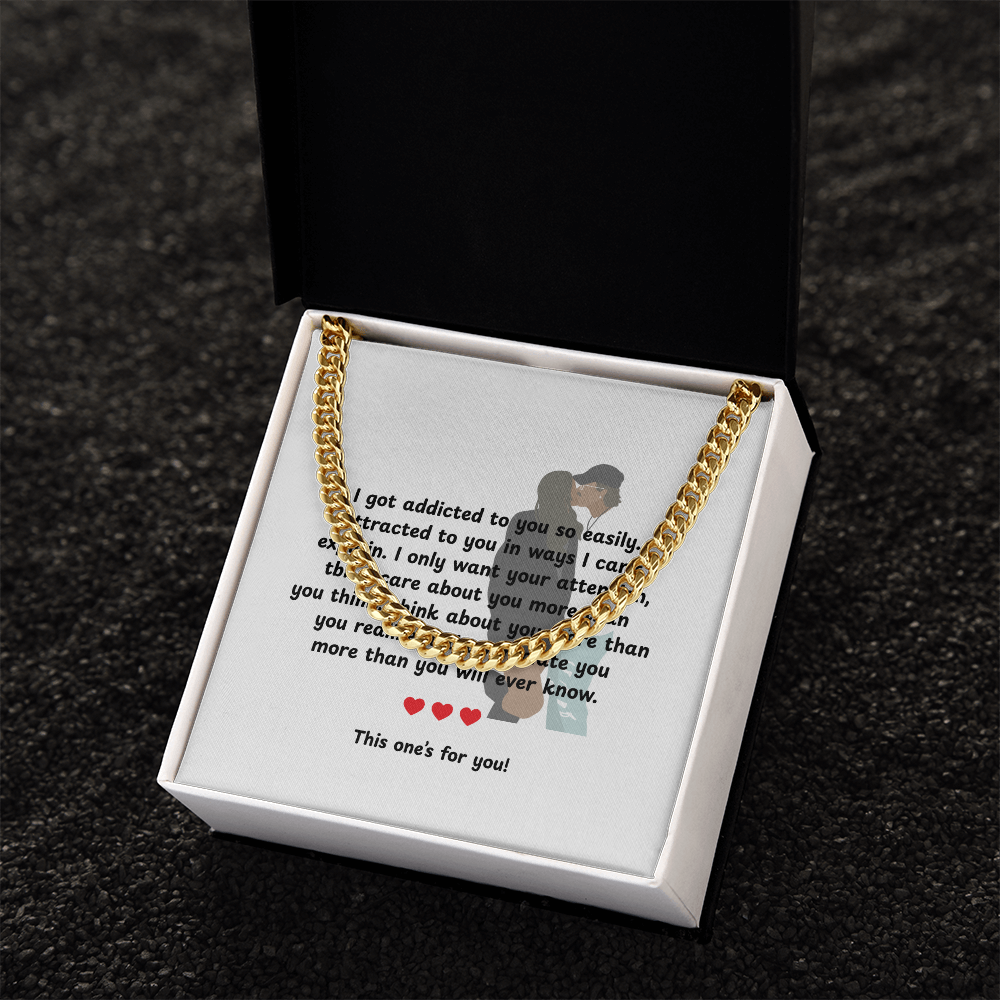 Personalized My Love Cuban Link Chain