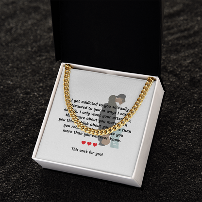 Personalized My Love Cuban Link Chain