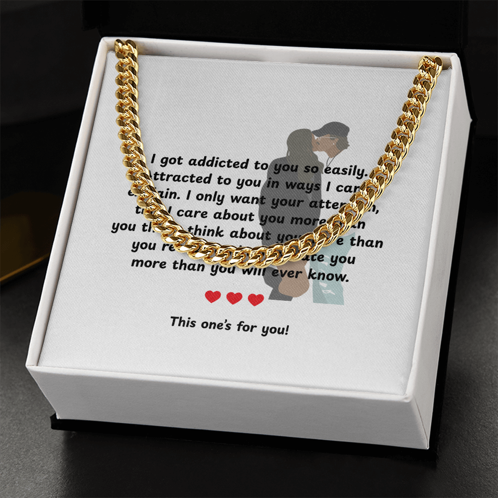 Personalized My Love Cuban Link Chain