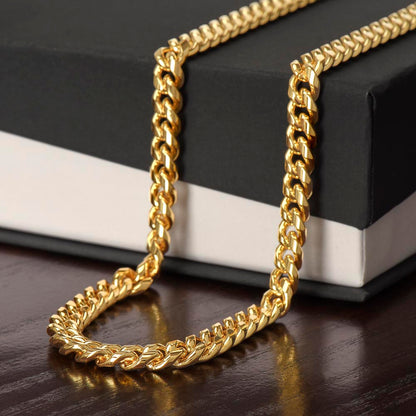 Personalized My Love Cuban Link Chain