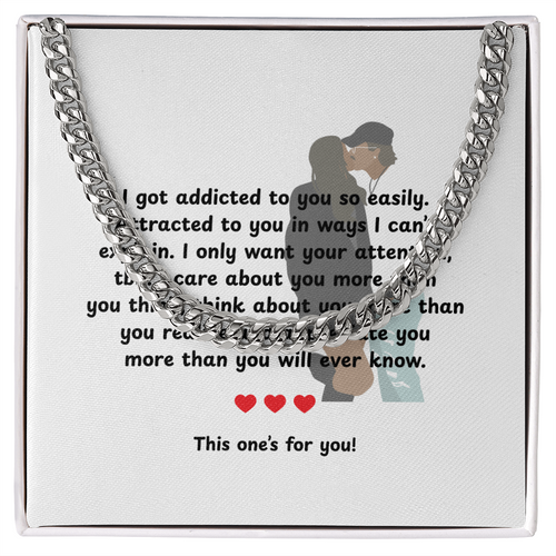 Personalized My Love Cuban Link Chain