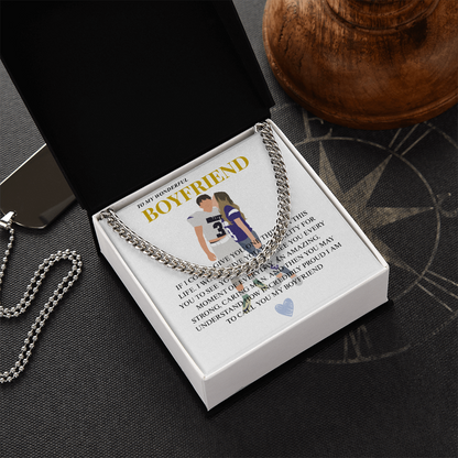 Personalized To My Boyfriend Cuban Link Chain