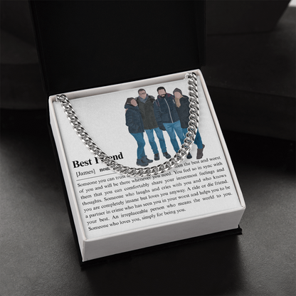 Personalized Best Friend Cuban Link Chain