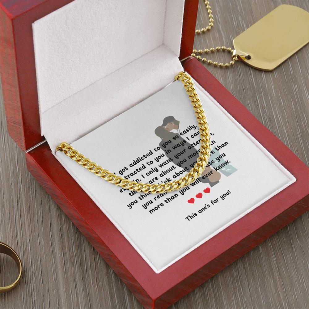 Personalized My Love Cuban Link Chain
