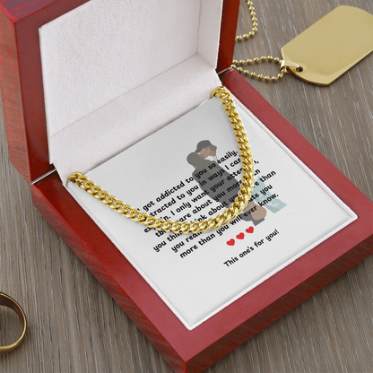 Personalized My Love Cuban Link Chain
