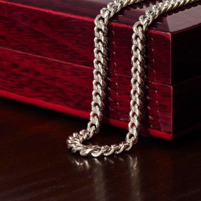 Personalized My Love Cuban Link Chain