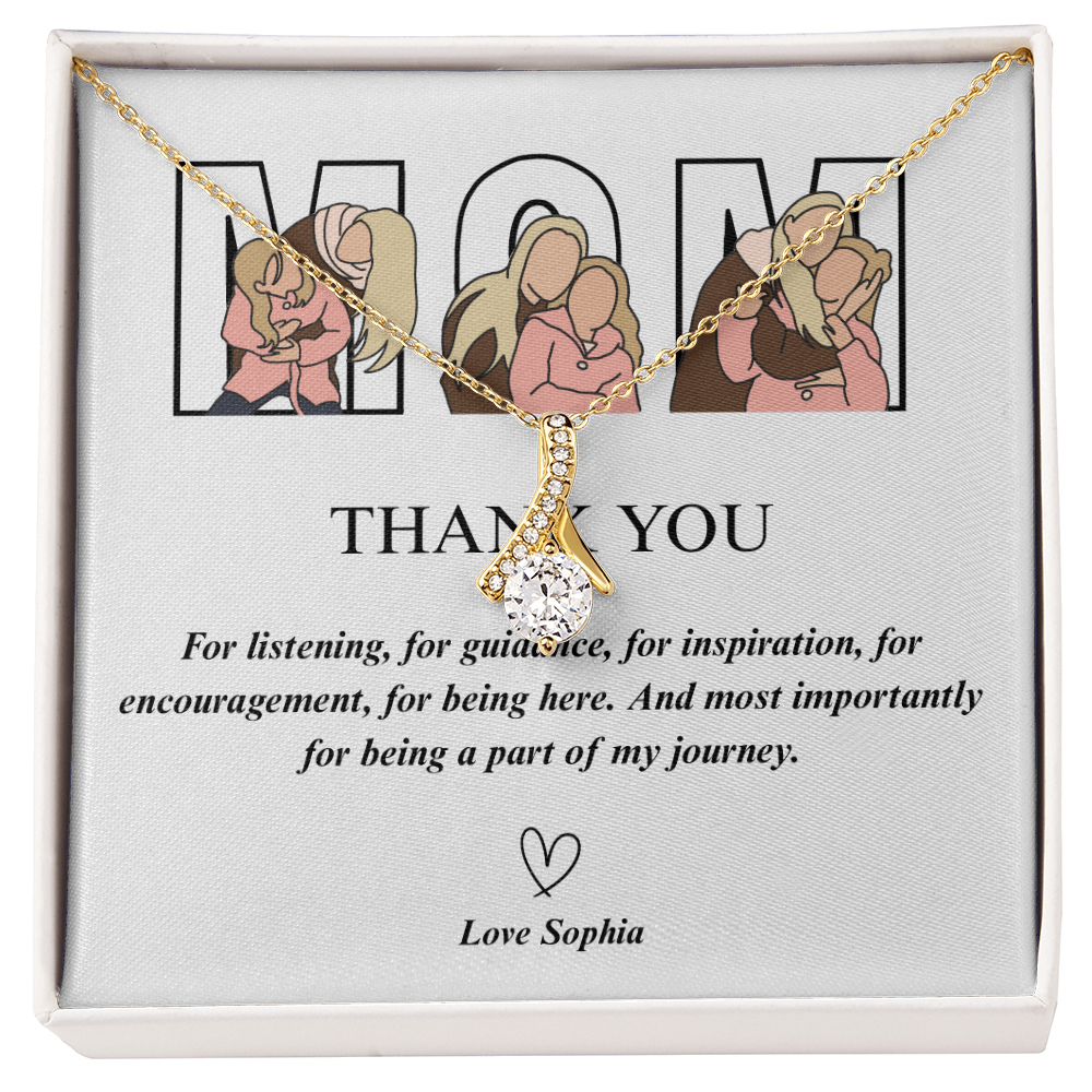 Personalized Mom  Alluring Beauty Necklace