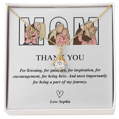 Personalized Mom  Alluring Beauty Necklace