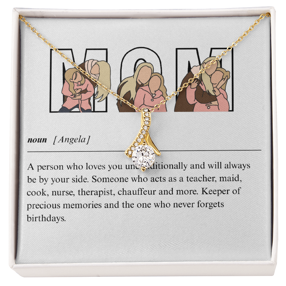Personalized Mom  Alluring Beauty Necklace