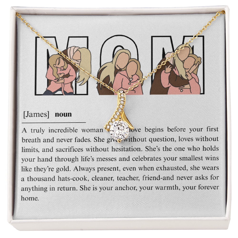 Personalized Mom  Alluring Beauty Necklace