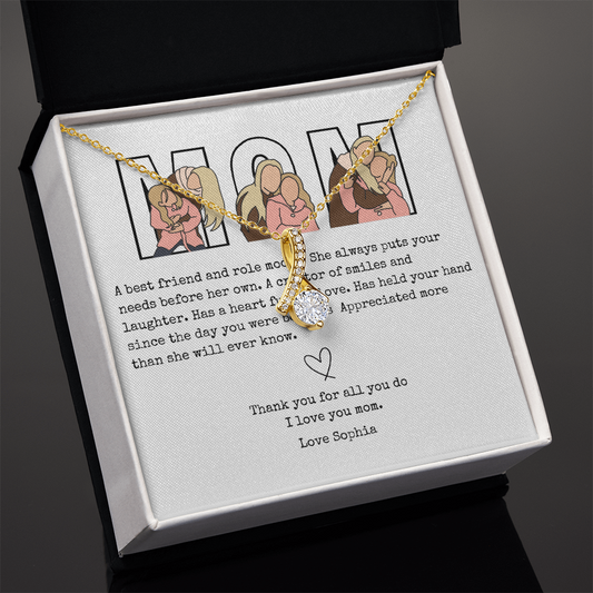 Personalized Mom  Alluring Beauty Necklace
