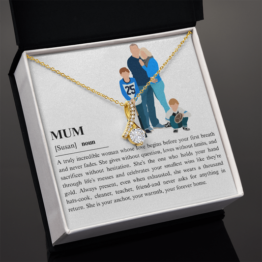 Personalized Mum  Alluring Beauty Necklace