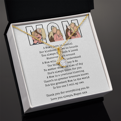 Personalized Mom  Alluring Beauty Necklace